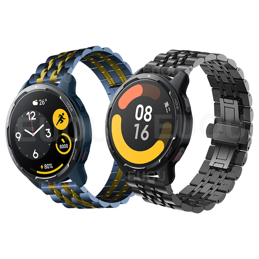 Metal Strap For Xiaomi Watch S1 Active Stainless Steel Bracelet For Mi Watch Global Version Color 2 Band Watchband Accessories