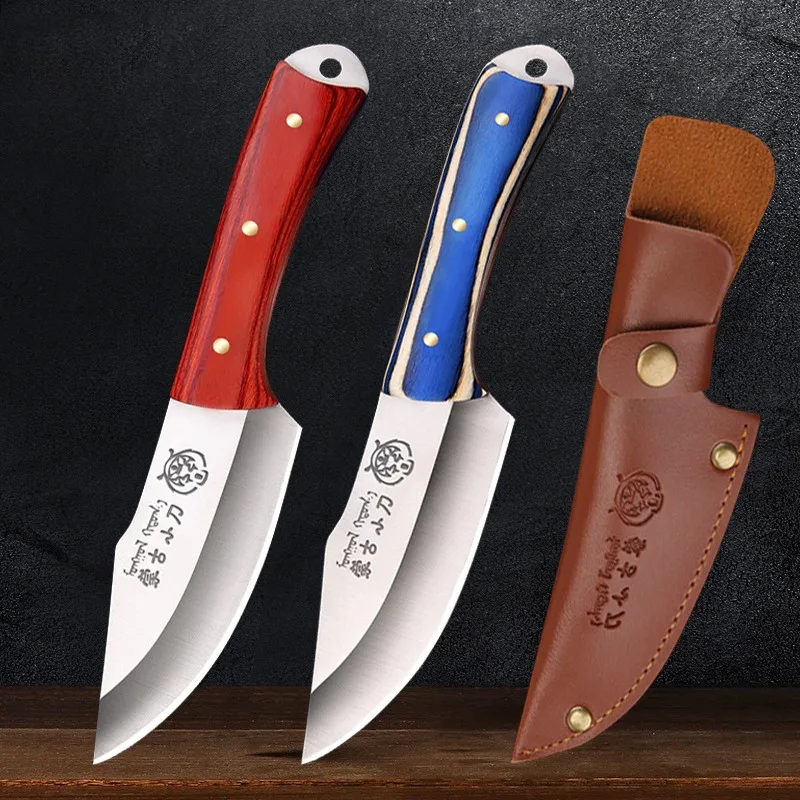 Fogred boning meat cleaver kitchen knife fruit vegetable cutting knife wooden handle fish fillet BBQ peeling slicing chef knife, kitchen knife, meat cleaver