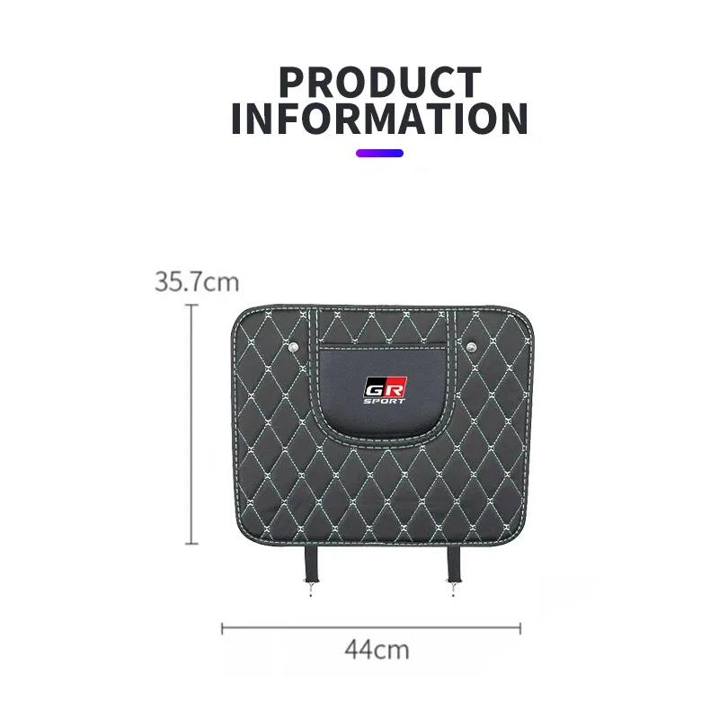Car Seat Backrest Anti-kick Pad Protector Cover Auto Interior For Toyota GR Gazoo Racing Supra Corolla Parts Sport 86 Yaris Grmn