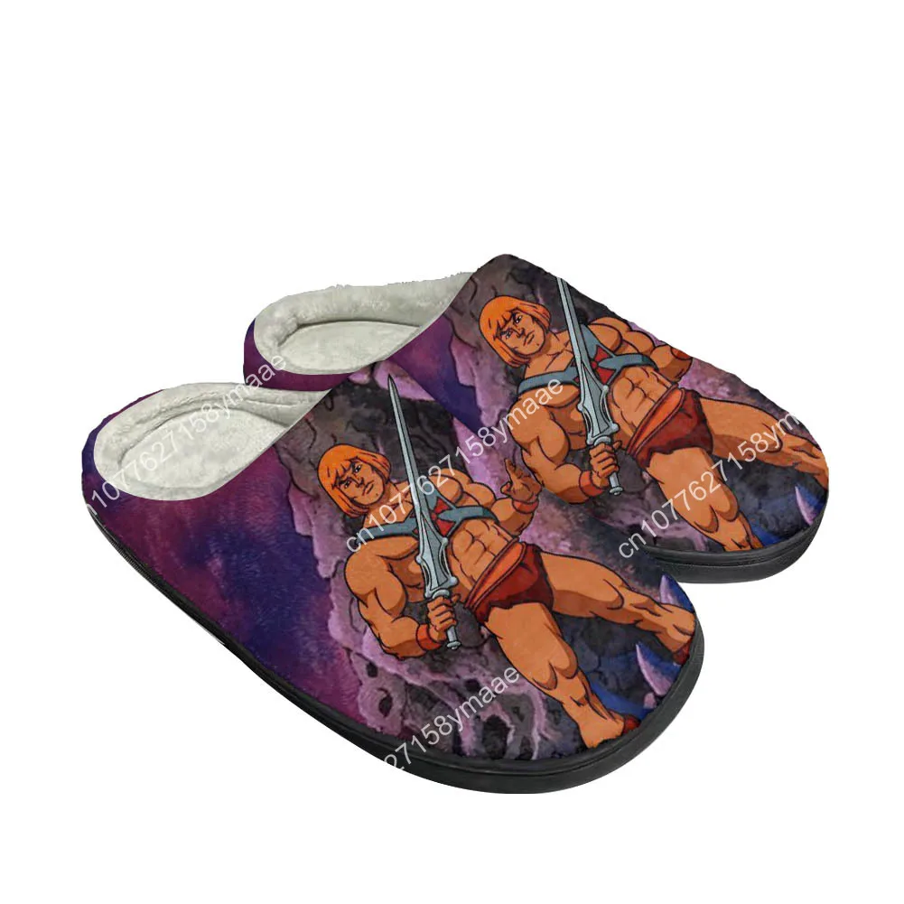 Hot Cartoon He Man Fashion Cotton Custom Slippers Mens Womens Sandals Plush Casual Keep Warm Shoes Thermal Comfortable Slipper