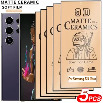 Pellicola Protettiva Opaca in Ceramica 5 Pezzi per Samsung Galaxy S26 S25 S24 S23 S22 S21 Ultra Plus S23 FE, Protezione Schermo per Samsung S24 Ultra