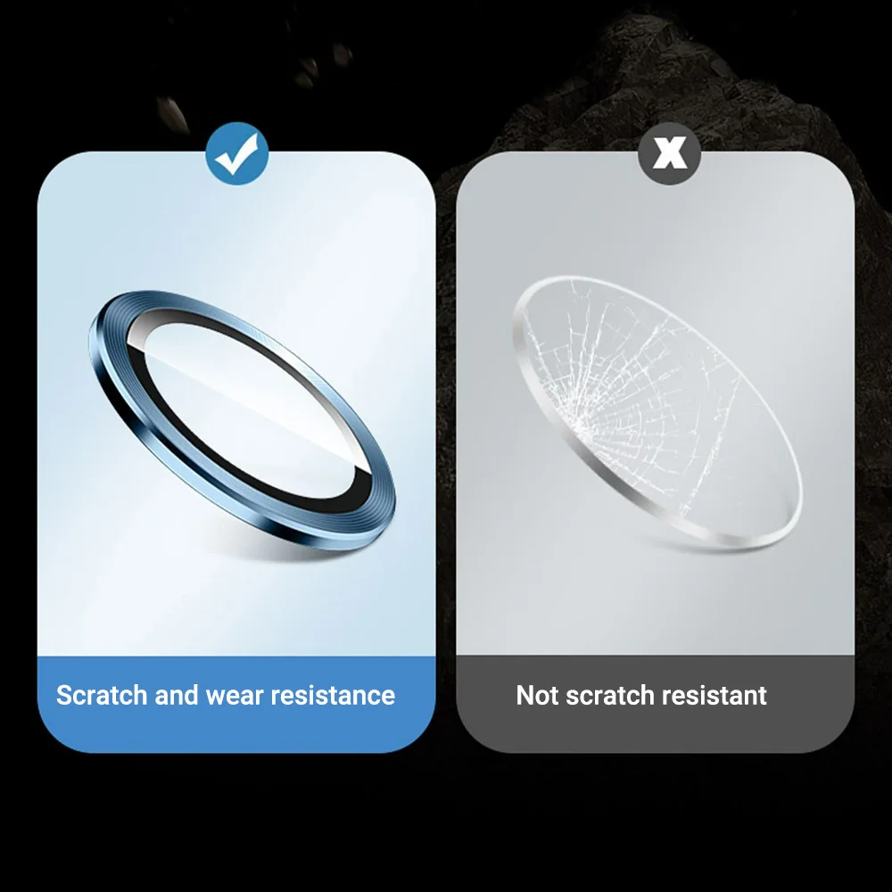 Metall-Kameraobjektivschutz für iPhone 16 Pro gehärtetes Glas iPhone 15 Pro Max 11 13 14 Plus 12 Mini 16pro Objektiv-Bildschirmschutz_voghion.com