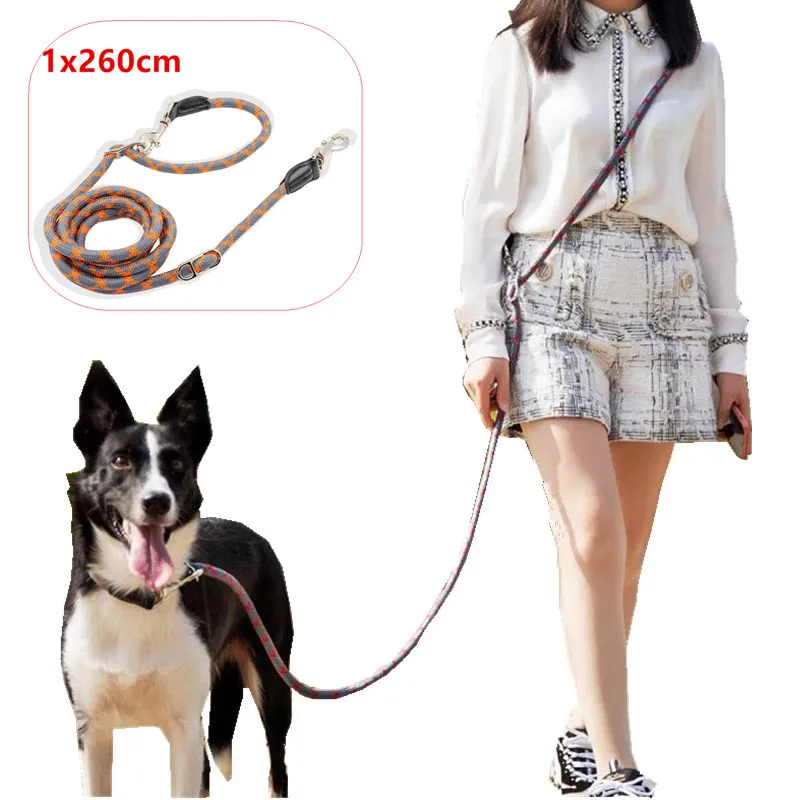 Dog Leash Hands Free Leashes for Dog Walking Reflective adjustable Dogs Leash Explosion-proof Dogs Leashes Chain Pet Supplies dog collar with name Dog Collars