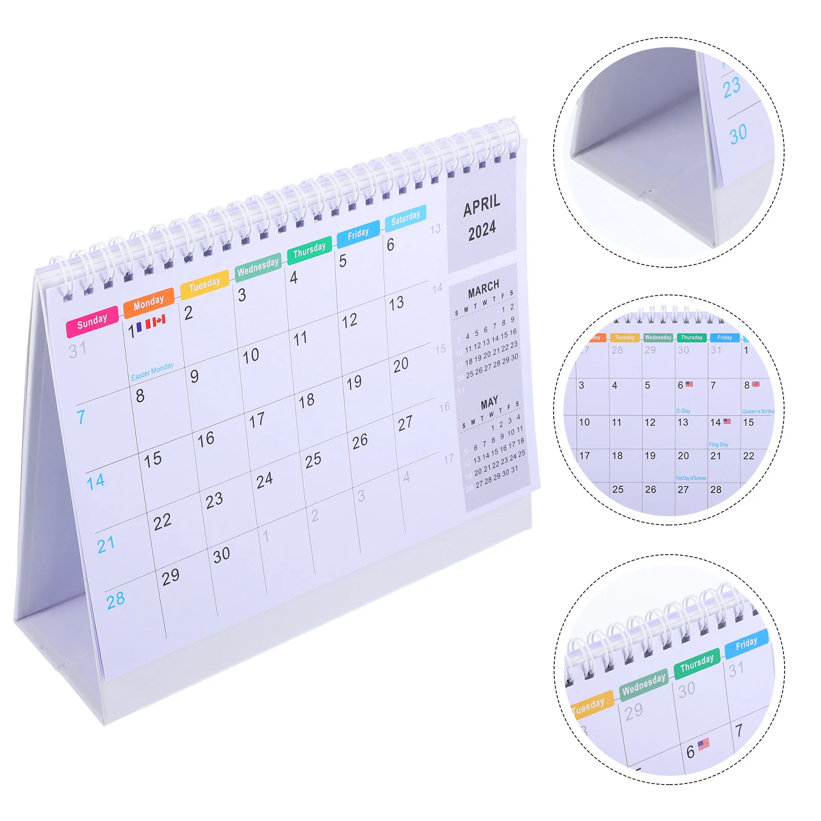 

Office Office Decor Daily Use Calendar Household Monthly Standing Calendar Decorative for Planner Schedule Office Supplies