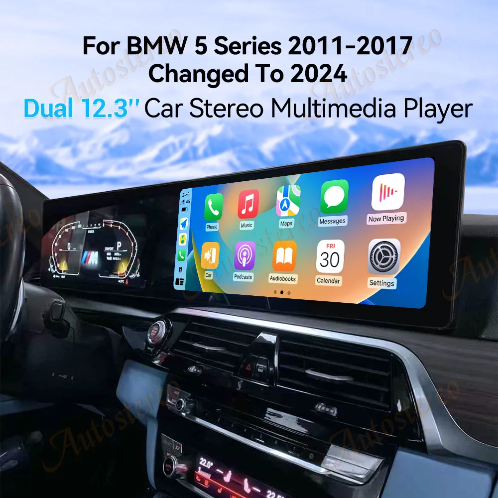 BMW 5シリーズ用 アンドロイドナビ F10 CarPlay Wireless CarPlay and AndroidAuto Integration for BMW 5