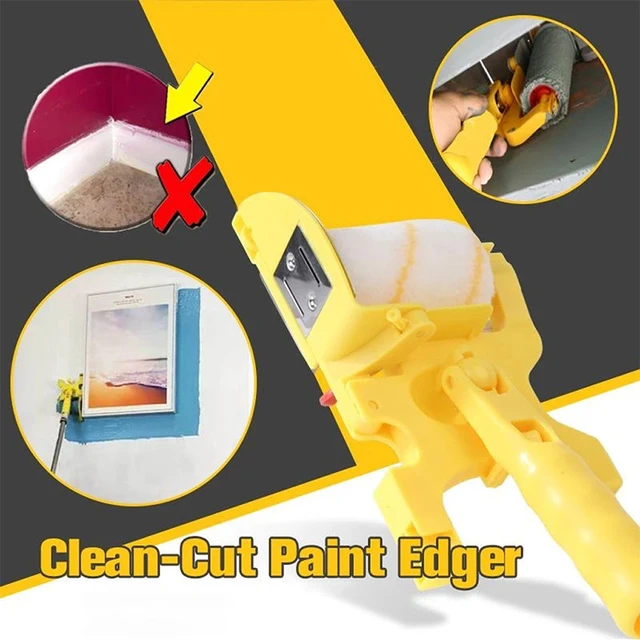 Edger Paint Brush Paint Roller Proffesional Clean Cut Tool Multifunctional  Paint Edger Rollers Brush For Home Wall Room Detail - AliExpress