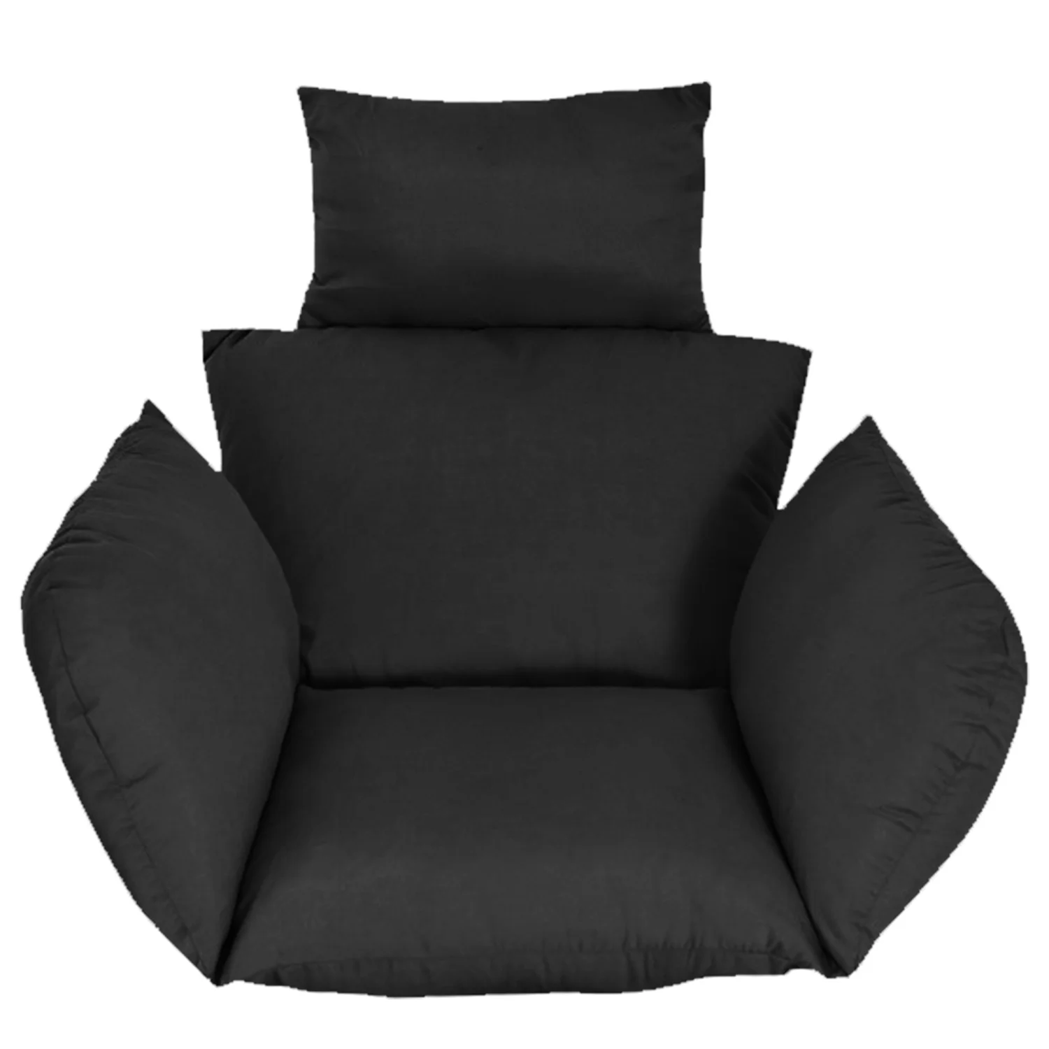 Egg Chair Cushion Hanging Basket Seat Cushion Thicken Soft Egg Swing Chair Pad Hanging Egg Chair Cushion with Headrest 3
