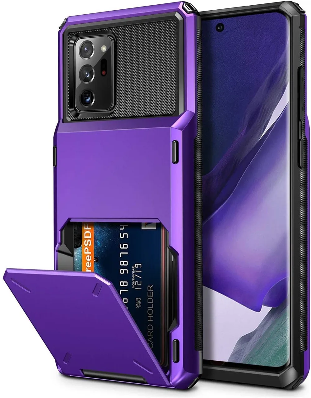 Wallet Credit Card Holder for Samsung, ID Slot Pocket Cover