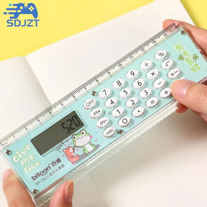 

Cartoon Multifunctional Ruler Calculator Set Mathematical Calculation Math Measuring Rulers Students Office Stationery