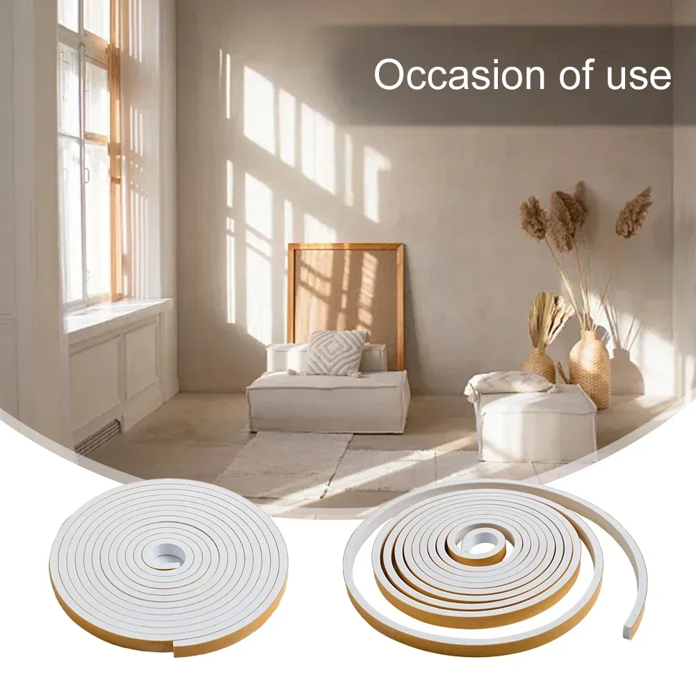 2/4/5m Self-adhesive Weatherstrip Door House Rubber Strip Foam Door Seal Window Sealing Strip Under Window Anti Cold door seal strip,sealing strip tape,window seal strip,sealing tape,sealing strip,rubber seal strip,rubber door weatherstripping,door weatherstripping