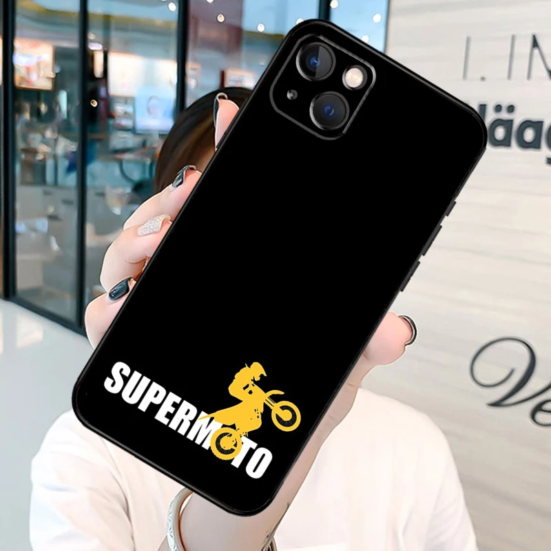 Moto Bike Motocross Phone Case For iPhone 12 11 13 Pro Max 7 8 Plus Silicone Cover For iPhone XR X XS Max SE cases for iphone 11