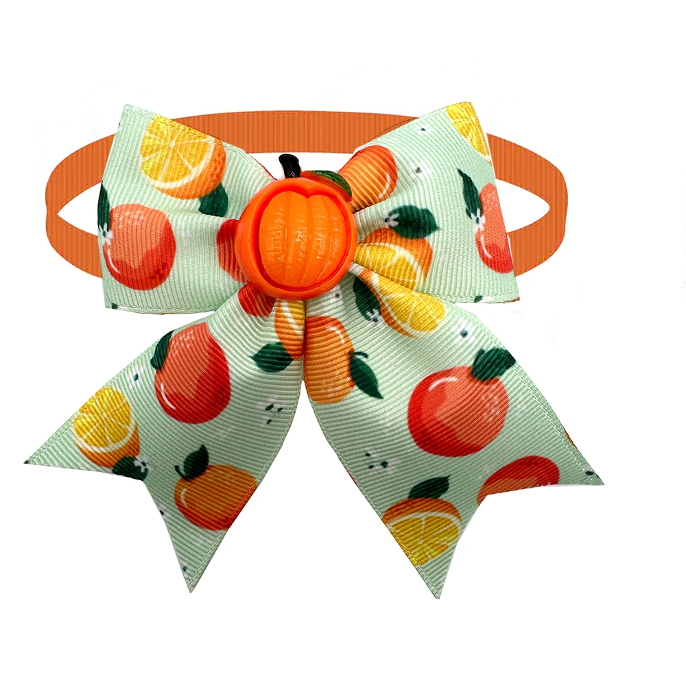 30pcs Small Dog Bow Ties Fruit Style Pet Supplies Pet Dog Bow Tie Summer Dogs Supplies Pet Dog Collar Accessories Puppy Bowties 6