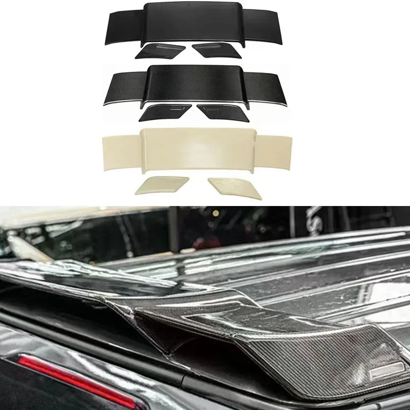 Nuovo Brabus Style Roof Spoiler Posteriore Top Tail Wing Per Benz Classe G G500 G550 G63 G350 W464 2019- 2022 In Fibra Di Carbonio Stampato