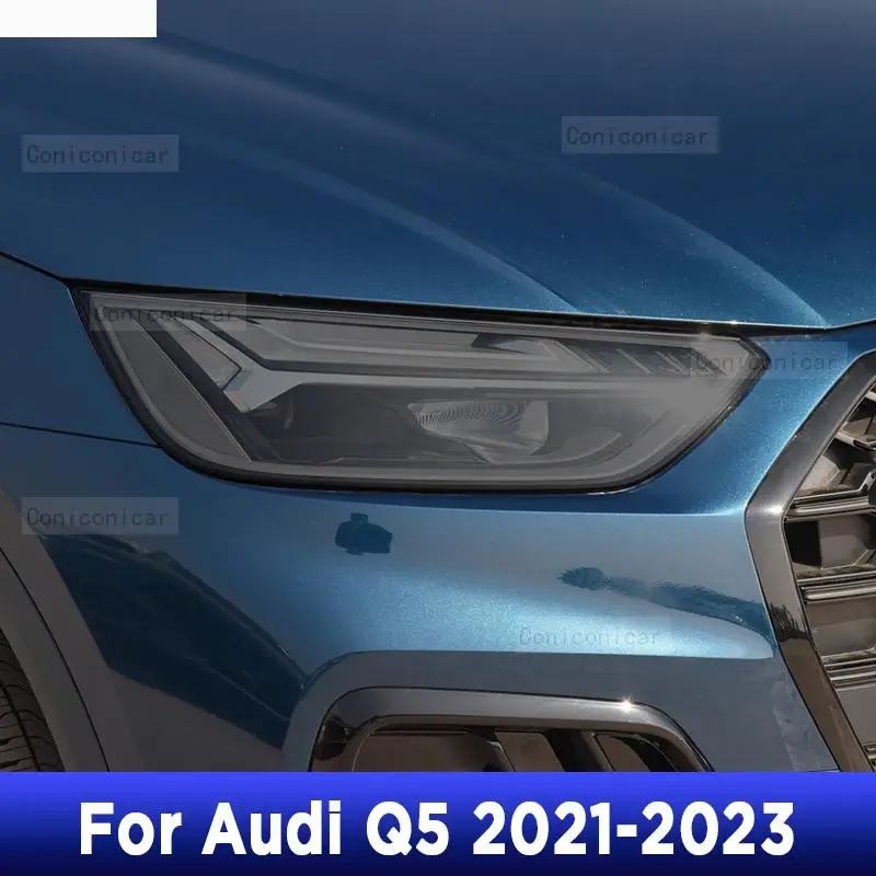 

For Audi Q5 2021-2023 TPU Car Exterior Headlights Anti-Scratch Protective Film Cover Headlamps Repair Accessories Sticker
