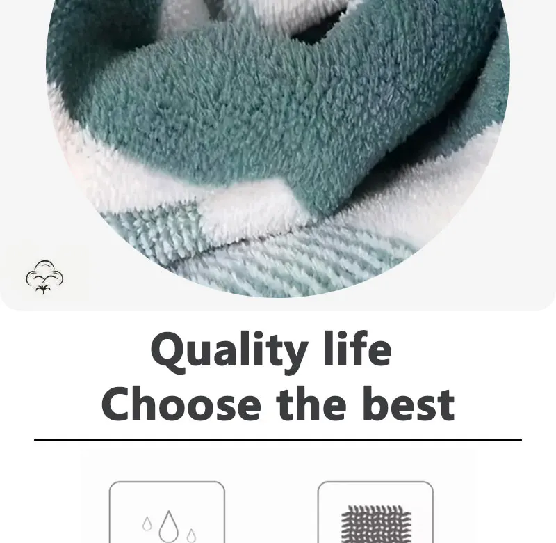 Description Picture 4 of itemPremium Home Towel Set, Soft and Absorbent Hand and Bath Towel, Striped Pattern Bathroom Towel