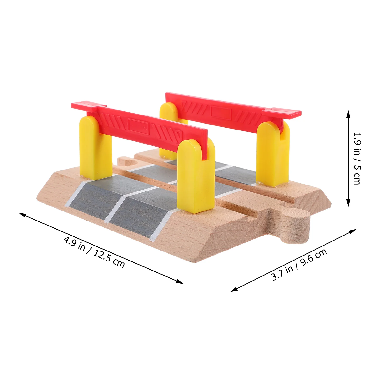 Train Track Accessories Car DIY Railing Barrier Model Tracks For Play Universal Simulation Wood Funny Road Block Child Pretend electric train set