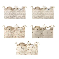 Storage Bag for Toy Diaper Baby Cribs Storage Bag Multifunctional Hanging Pocket 1