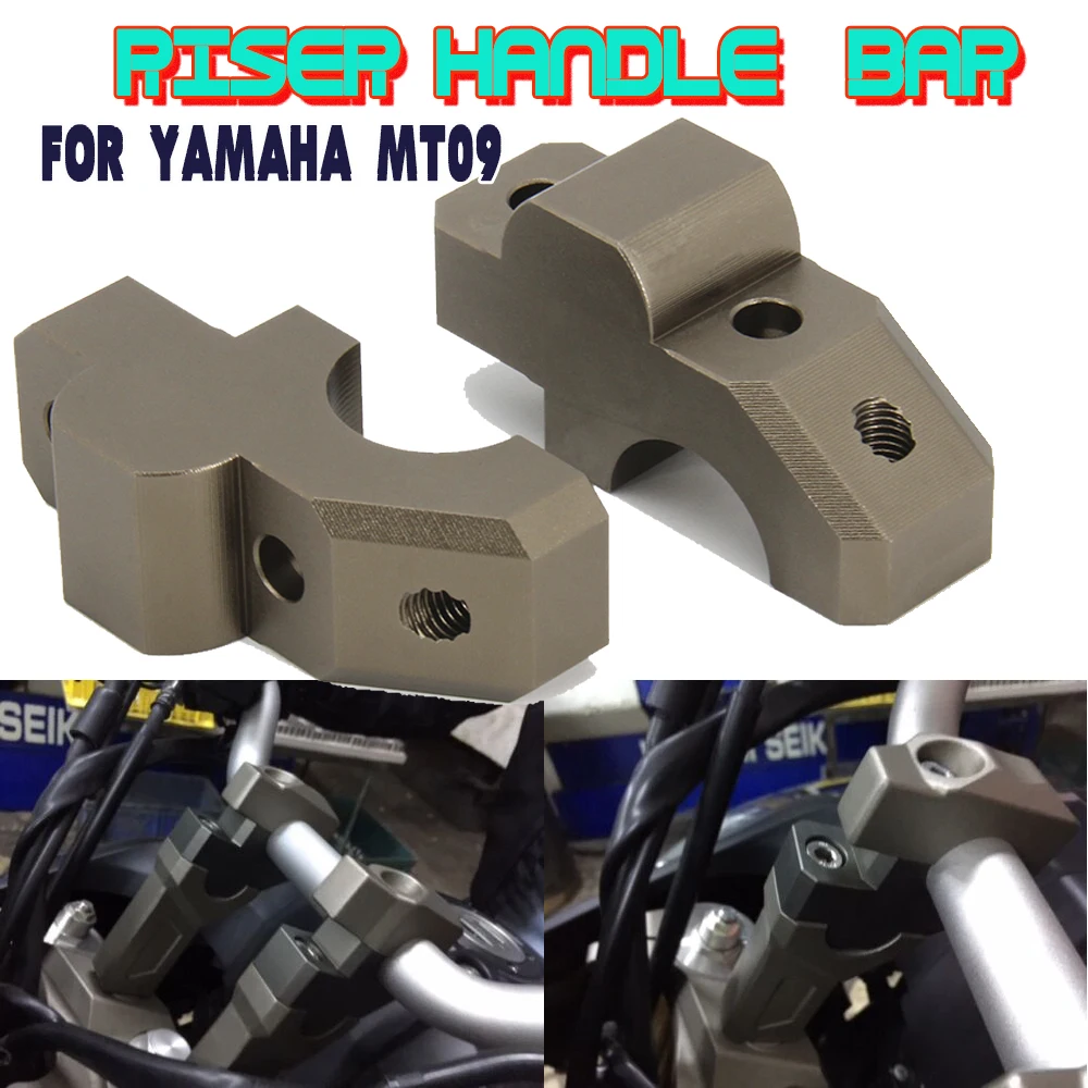 Motorcycle Handle Bar Riser Clamp Extend Handlebar Adapter Mount FOR