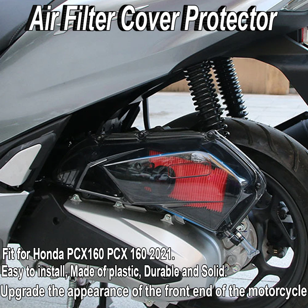 For Honda PCX160 2021 Motorcycle modified air filter cover decorative cover transparent air filter protector acrylic transparent fish feeding for red blood worm bugs sucking cup cone nematode feeder funnel unisex exploring ability 2021