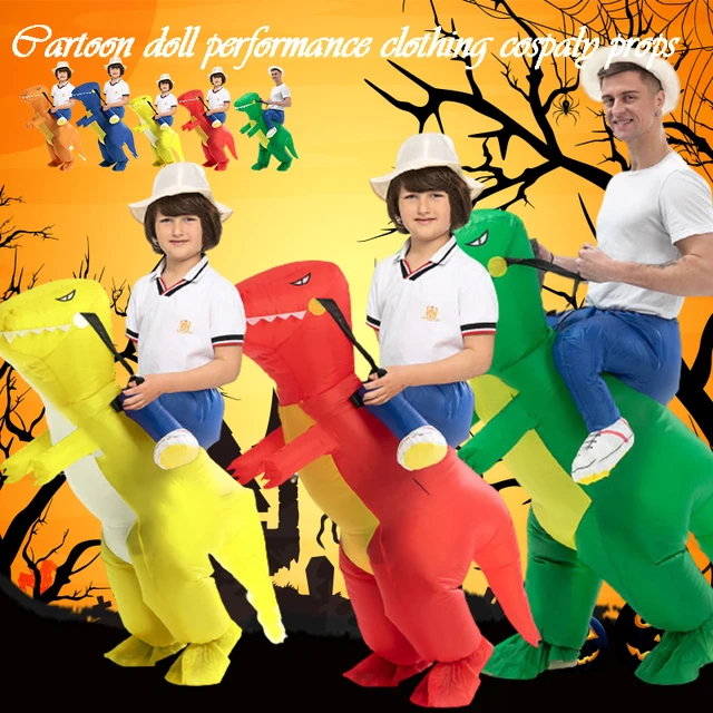 Dropship Adult Child Boys Girls Funny Inflatable Dinosaur Costume