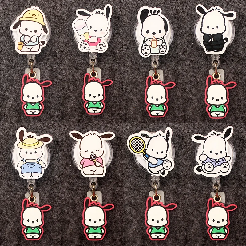 

Забавная двухсторонняя Милая Спортивная собака, выдвижная бейдж, катушка для медсестры, врача, аксессуары, товары, карточка с именем