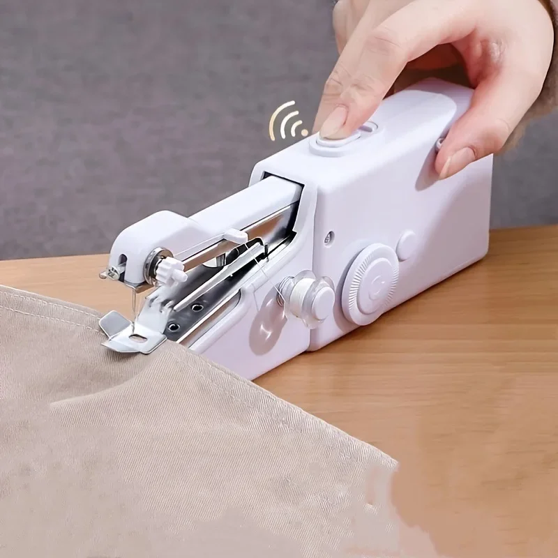 Portable Handheld Sewing Machine Cordless Electric Sewing Machine Set Home Sewing Quick Repair DIY Clothes Sewing Machine 2