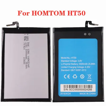 High Quality 5500mAh HT 50 Original Battery For Homtom HT50 Mobile Phone Battery Bateria In Stock With Tracking Number