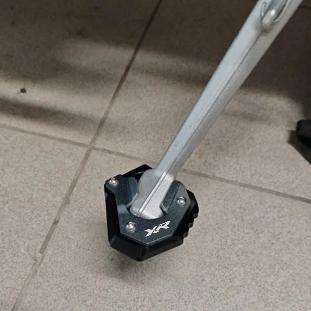CNC Motorcycle Kickstand Side Stand Extension Pad and Tire Caps