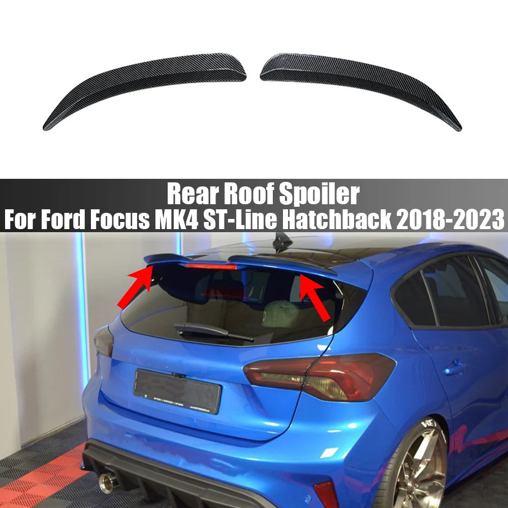 Kit Corpo Labbro Ala Spoiler Posteriore Stile Maxton Per Ford Focus Mk4 St-Line Hatchback 2018-2023 Tuning Auto Ala Posteriore