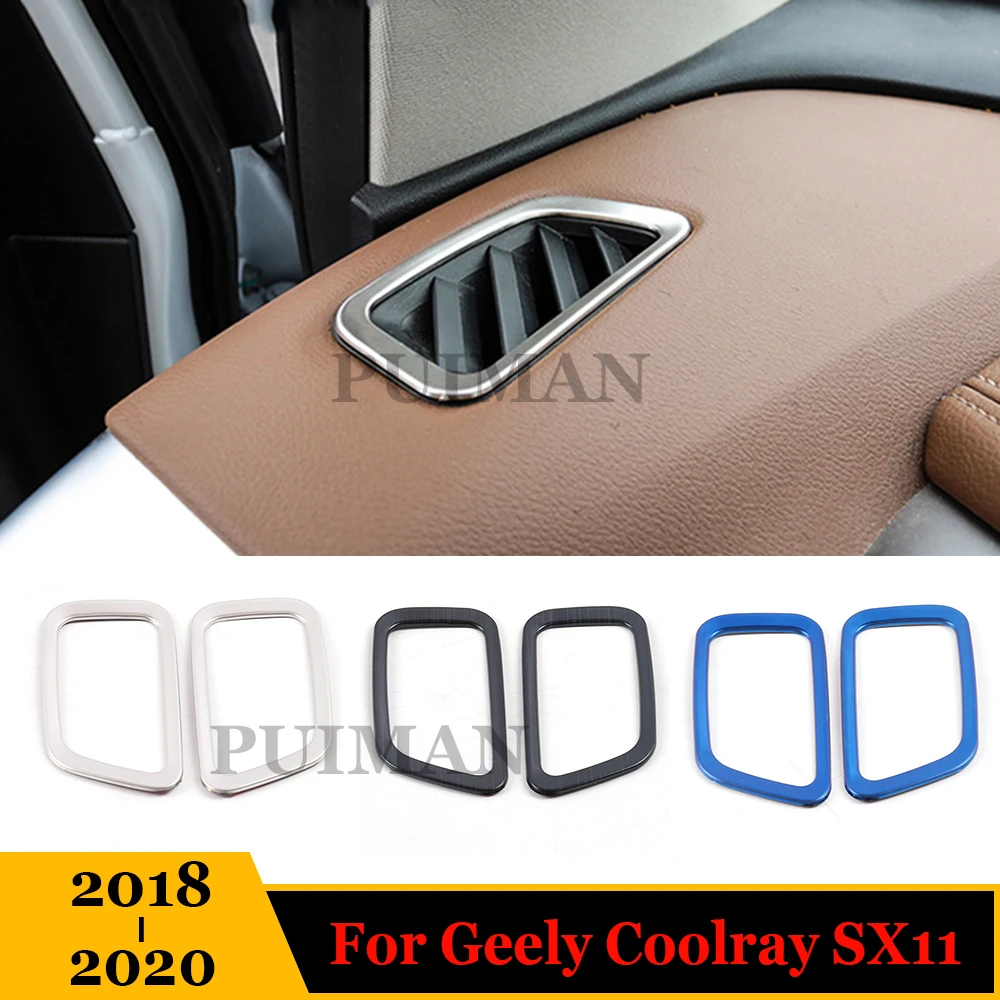 

For Geely Coolray SX11 2018-2020 Car Front Air Condition Outlet cover trim decoration Vent Mouldings Interior Accessories