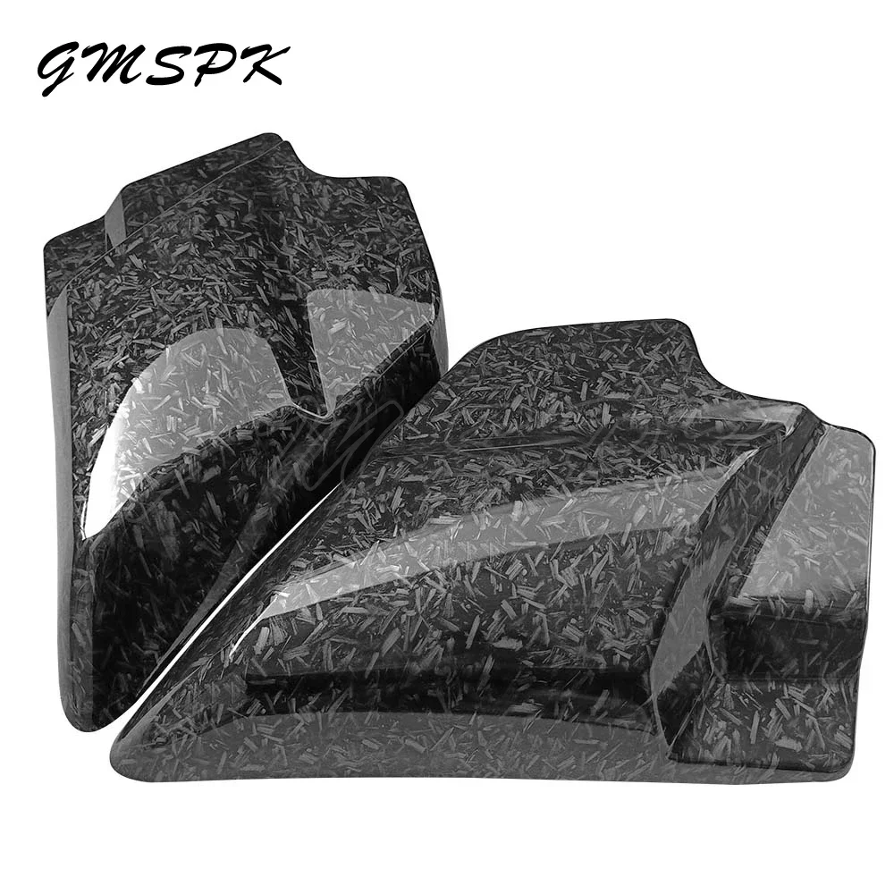 Marbling ABS Motorcycle Left Right Battery Side Covers Panel Fit for Harley Touring Electra Street Glide Road King 2009-