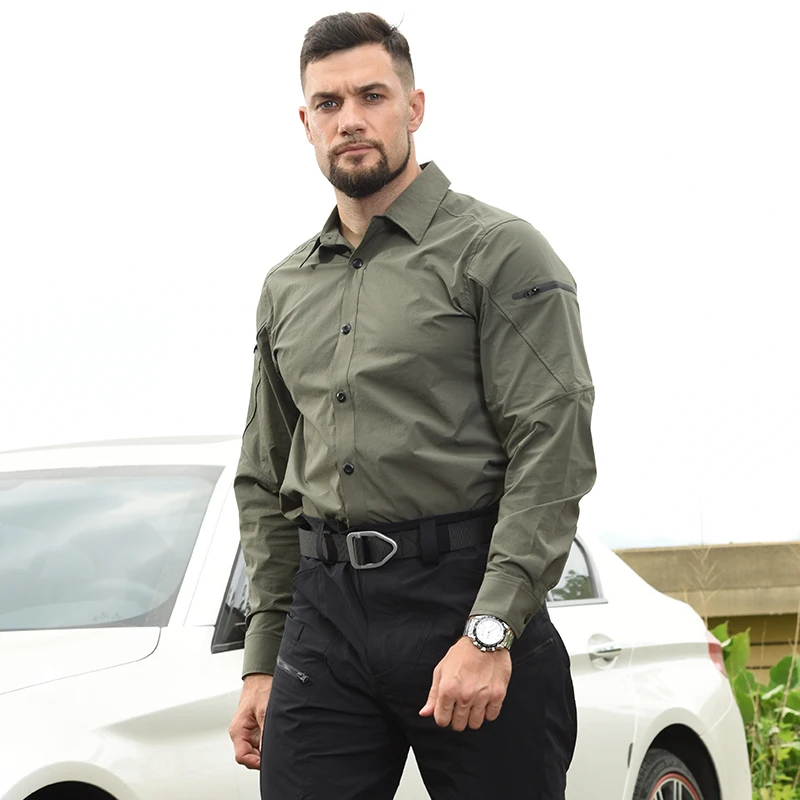 Outdoor Tactical Suits Work Clothing Men casual Tactics Combat Shirts Cargo Pants Military Army Green Causal Suits Lightweight