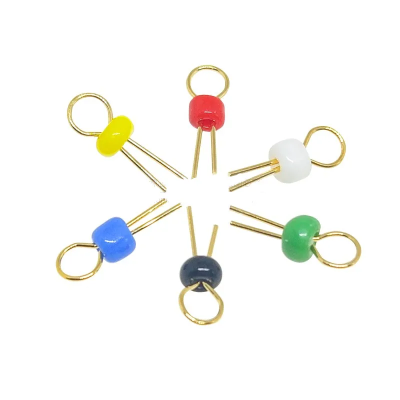 

100PCS PCB Test Point Ceramic Copper Gold-Plated Probe Cylindrical Ring Bead Circuit Board