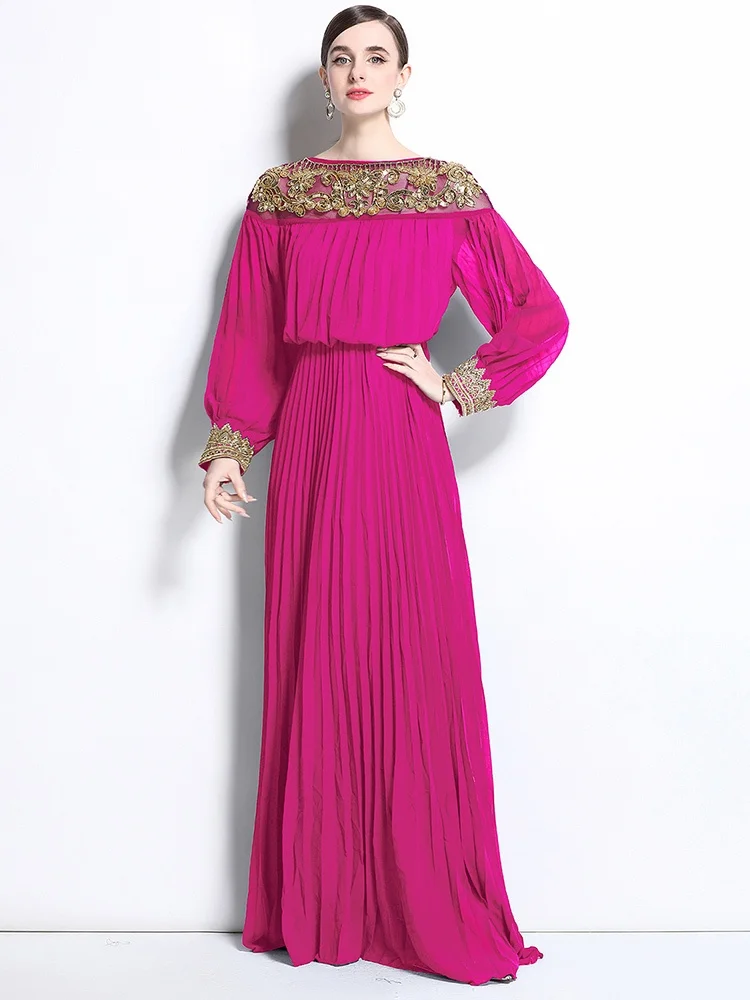 Colorblock Spliced Appliques Elegant Dresses for Women Strapless Sleeveless Gradient Dress Female Fashion Clothing