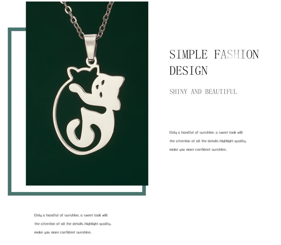 Stainless Steel Pendant Necklaces for Women's Fashion Jewelry - PeticaDeals
