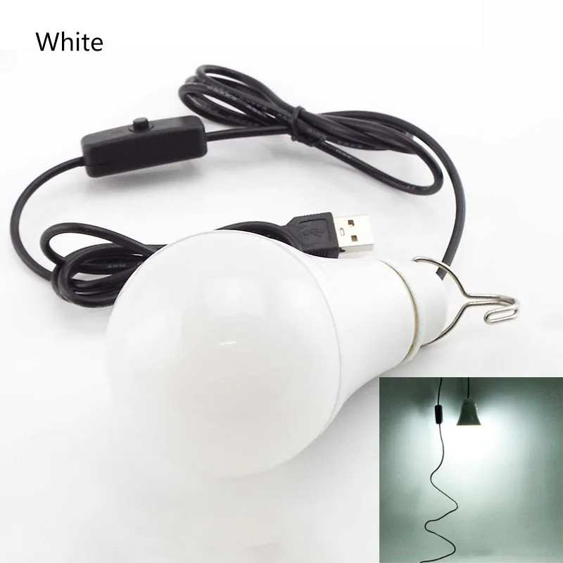 Lampadina LED USB 5V Portatile – Lanterna Da Campeggio E Emergenza – Luce A Sospensione 4x7cm - 2