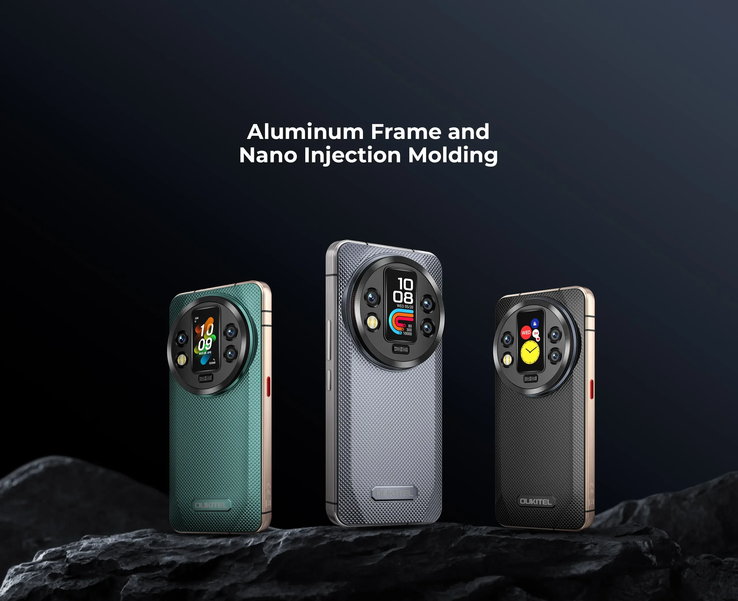 OUKITEL WP200 Pro 5G 6,7'' Robustes Mobiltelefon 72GB(24+48)+1TB Android 15 120Hz 108MP+32MP 8800mAh 45W Dual SIM AI NFC BT 5.3 – Detail 12