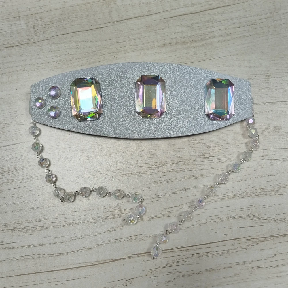Accessori per cosplay di Uzui Tengen, copricapo, orecchini dorati, adesivi per tatuaggi, per uomo e donna, oggetti di scena per feste di Halloween, copricapo - immagine 4