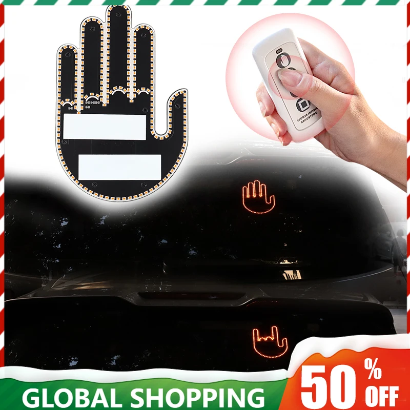 FunGestureFingerLedCarMiddleFingerGestureLEDForTheCarNew