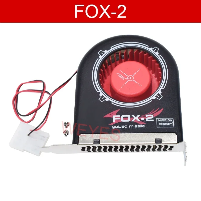 System Blower para Chassis de Computador dc 12v 2pin Pci Slot Bit Fan Cooler Long Life Bearing Design Alto Fluxo de ar Fox2