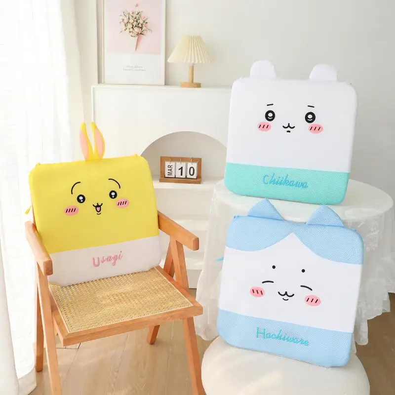 

New Chiikawa Cushion Kawaii Cute Hachiware Anime Usagi Office Worker Creative Seat Cushion Chair Breathable Cushion Girls Gifts