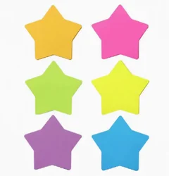 Vibrant Colored Star Stickers - Self - Adhesive, 180 Sheets for Creative Use in Schools, Offices, and Home (6 packs)