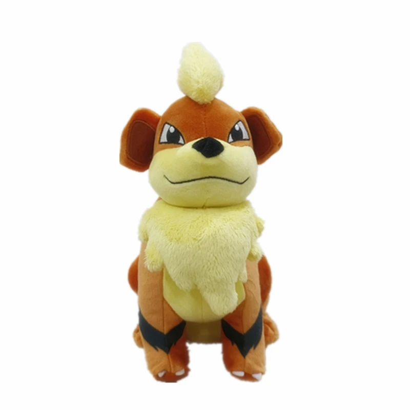 25cm Cute TAKARA TOMY  Pokemon Growlithe Plush Toy Stuffed Animal Doll Christmas Gift For Child Kids