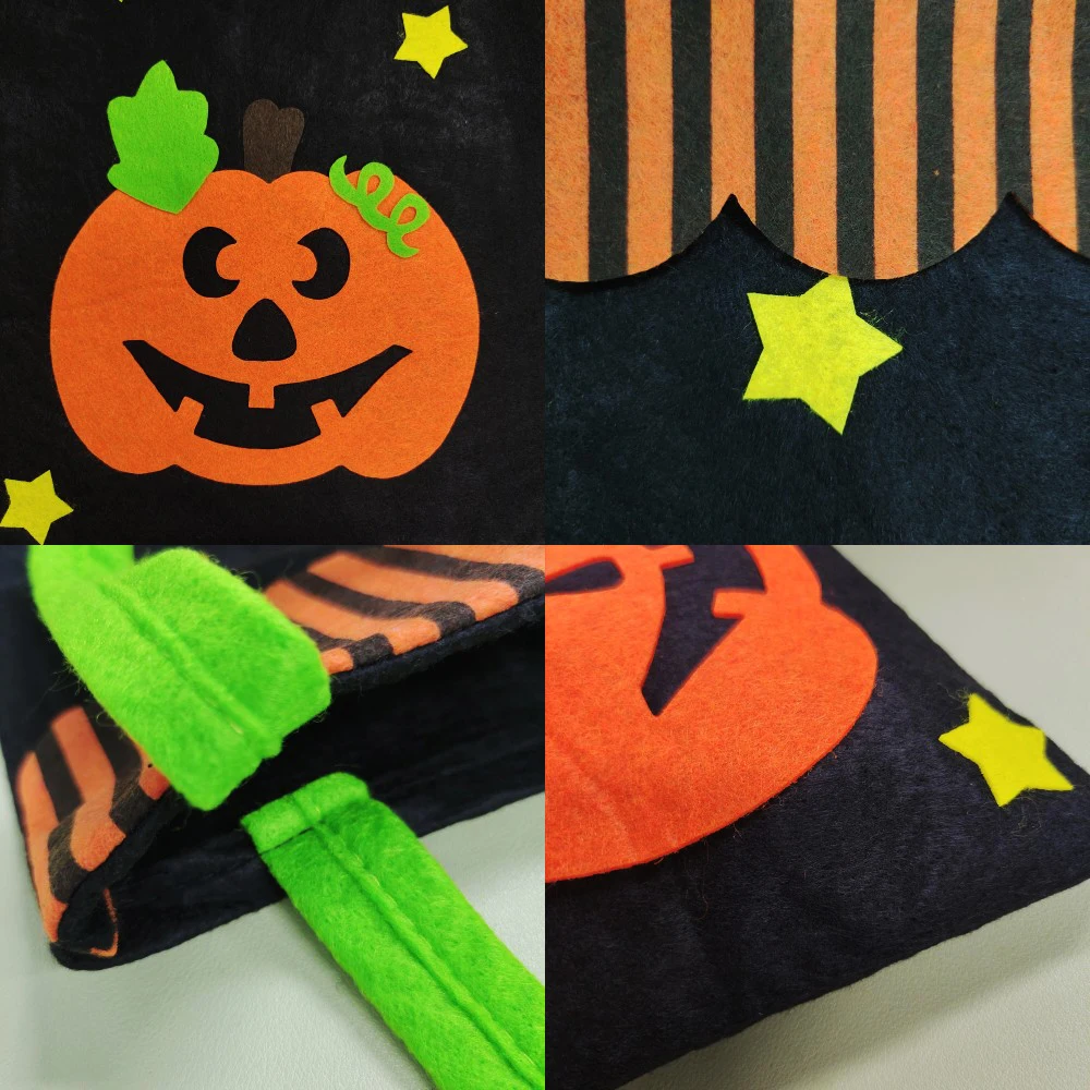 Halloween Vlies Süßigkeiten Taschen Kürbis Geist Fledermaus Geschenkverpackung Tasche mit glücklichem Griff Halloween Dekoration Partyzubehör – Detail 5