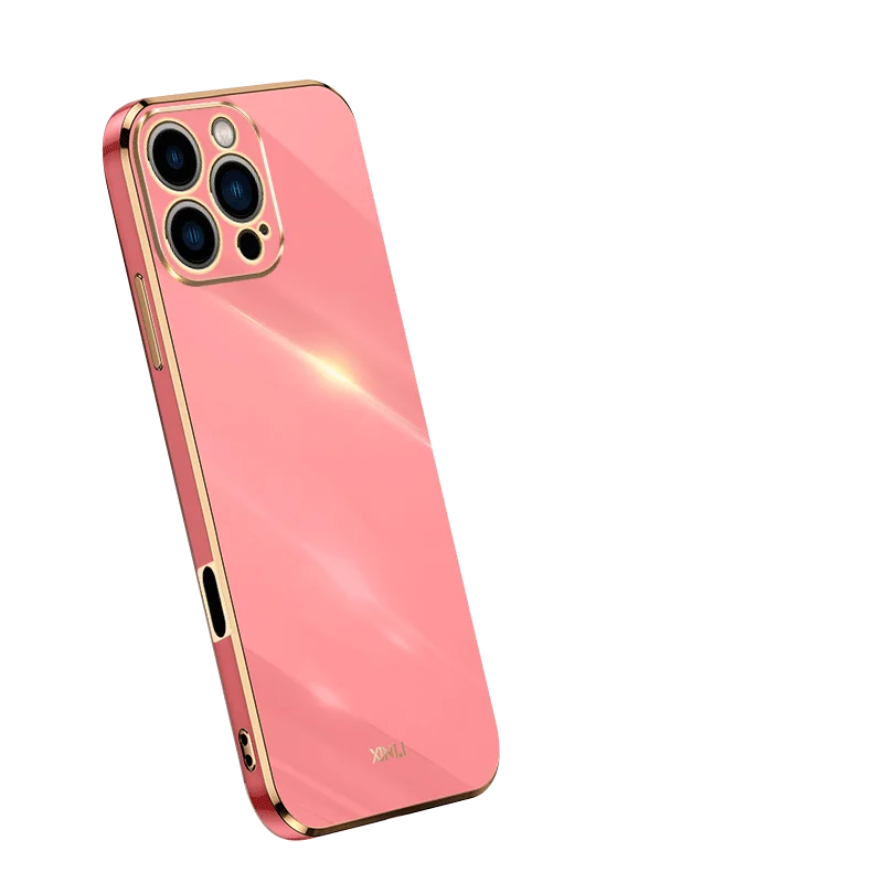 Luxury Square Plating Shockproof Soft TPU Silicone Case Cover