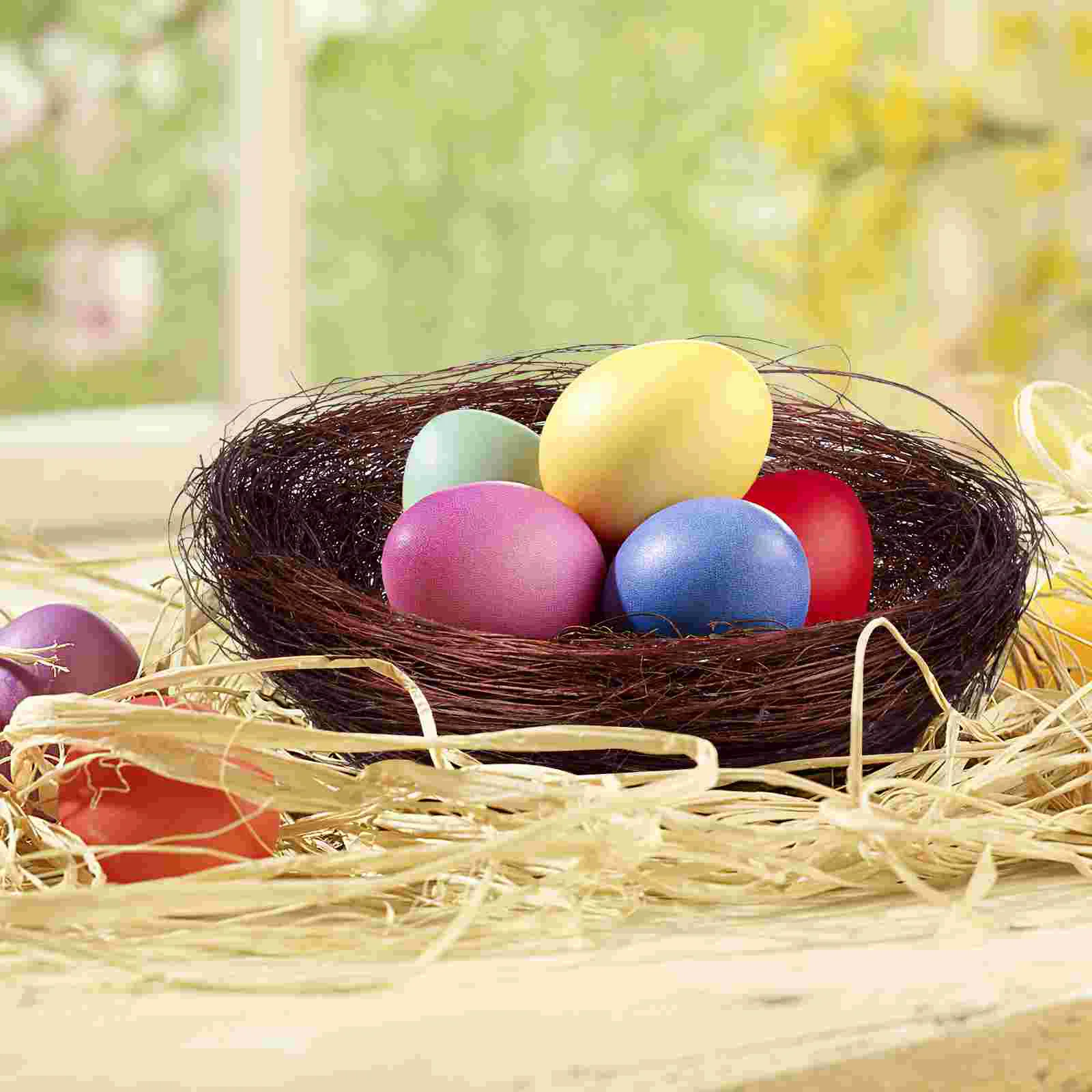 Artificial Bird Nest Decor Simulation Bird Nest Small Easter Rattan For Home Decor 10Pcs For Bird Nest Bird Egg Nest
