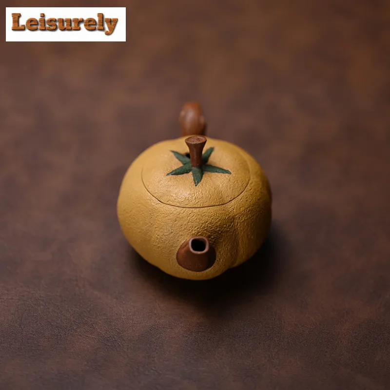 77ml Luxury Yixing Purple Clay Teapots Handmade Eggplant Pot Raw Ore Section Mud Kettle With Strainer Zisha Tea Set Tea Services