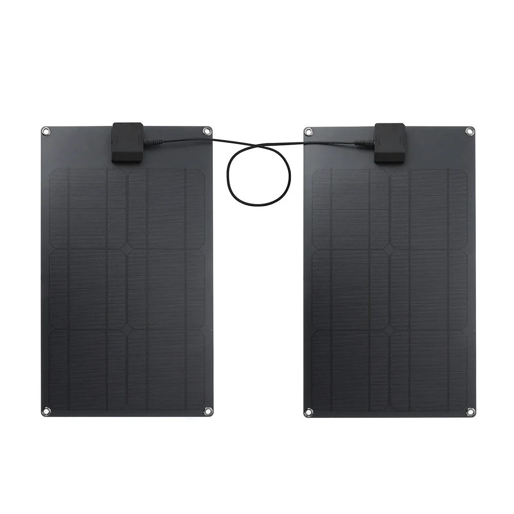 Outdoor USB 5V solar panel portable 50w 12V solar plate to charger for mobile phone battery camping RV