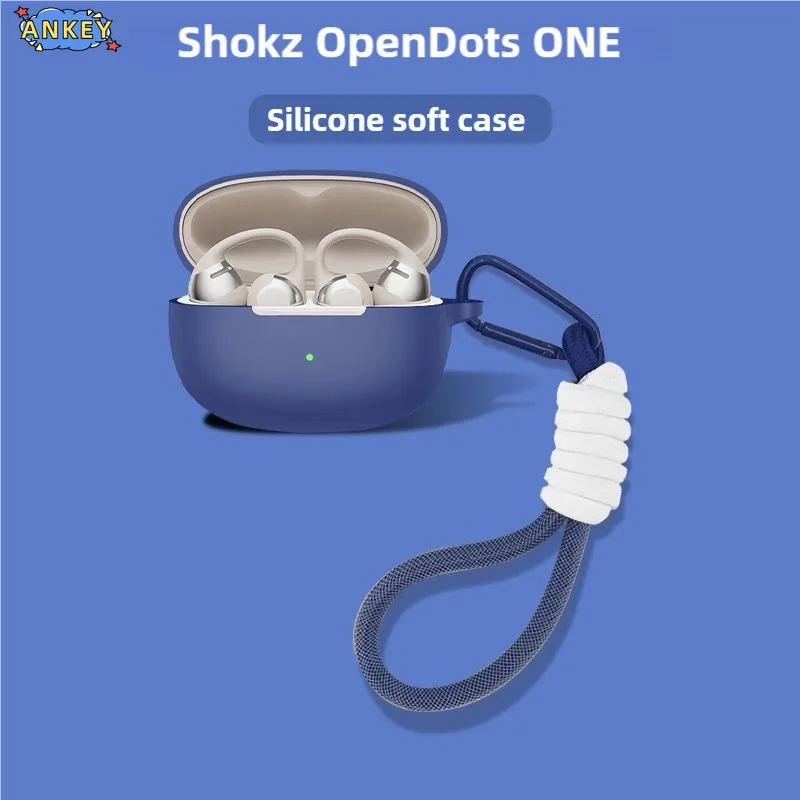 for Shokz OpenDots One Case Protective Nylon Lanyard Soft