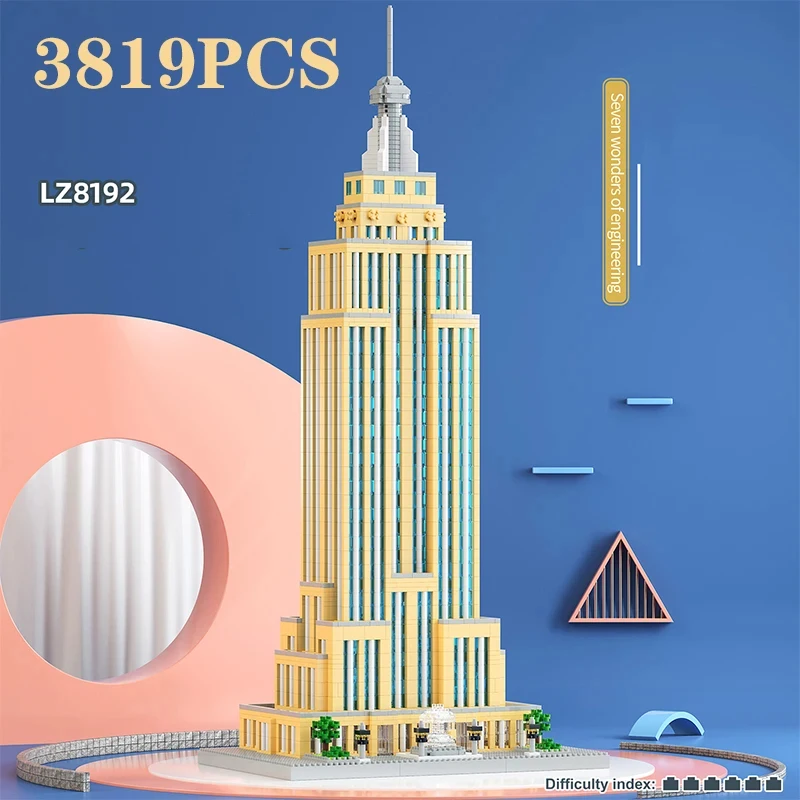 置物 Crystal World Mini Empire State Building Empire State